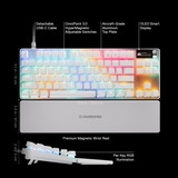 SteelSeries Apex Pro TKL Gen 3 RGB clavier gaming mécanique Blanc, Layout US (QWERTY), SteelSeries OmniPoint 3.0, 80 % (TKL)