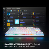 SteelSeries Apex Pro TKL Gen 3 RGB clavier gaming mécanique Blanc, Layout US (QWERTY), SteelSeries OmniPoint 3.0, 80 % (TKL)