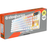 SteelSeries Apex Pro TKL Gen 3 RGB clavier gaming mécanique Blanc, Layout US (QWERTY), SteelSeries OmniPoint 3.0, 80 % (TKL)