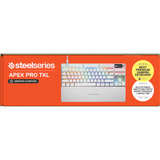SteelSeries Apex Pro TKL Gen 3 RGB clavier gaming mécanique Blanc, Layout US (QWERTY), SteelSeries OmniPoint 3.0, 80 % (TKL)
