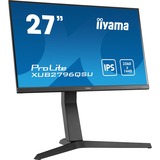 iiyama ProLite XUB2796QSU-B1 LED display 68,6 cm (27") 2560 x 1440 pixels 2K Ultra HD Noir, Moniteur gaming Noir, 68,6 cm (27"), 2560 x 1440 pixels, 2K Ultra HD, LED, 1 ms, Noir