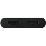 Club 3D Séparateur vidéo USB-C vers 2x HDMI avec DisplayLink, Repartiteur HDMI Noir