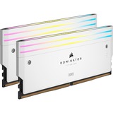 Corsair 32 Go DDR5-6400 Kit, Mémoire vive Blanc, CMP32GX5M2B6400C32W, Dominator Titanium RGB, XMP