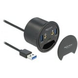 DeLOCK Hub USB 3 ports 1x Typ-C + 2x Typ-A + HD-Audio 