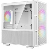 DeepCool CH360 boîtier mini tower Blanc | 1x USB-A | 1x USB-C | RGB | Window