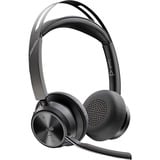 HP Poly Voyager Focus 2 casque on-ear Noir, Support de charge inclus