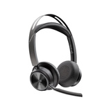 HP Poly Voyager Focus 2 casque on-ear Noir, Support de charge inclus