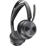HP Poly Voyager Focus 2 casque on-ear Noir, Support de charge inclus
