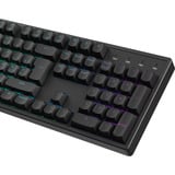 Keychron K10 HE-J1, clavier Noir/Noir, Layout BE, Gateron Double-Rail Magnetic Nebula, LED RGB, remplaçables à chaud, Bluetooth, 2,4 GHz