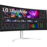 LG 40WP95CP-W 39.7" 4K UHD Moniteur UltraWide incurvé  Blanc, 2x HDMI, 1x DisplayPort, 2x USB-A 3.2 (5 Gbit/s), 1x USB-C, 1x Thunderbolt 4