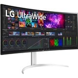 LG 40WP95CP-W 39.7" 4K UHD Moniteur UltraWide incurvé  Blanc, 2x HDMI, 1x DisplayPort, 2x USB-A 3.2 (5 Gbit/s), 1x USB-C, 1x Thunderbolt 4