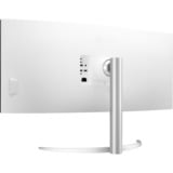 LG 40WP95CP-W 39.7" 4K UHD Moniteur UltraWide incurvé  Blanc, 2x HDMI, 1x DisplayPort, 2x USB-A 3.2 (5 Gbit/s), 1x USB-C, 1x Thunderbolt 4