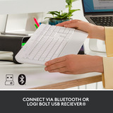 Logitech Signature K650, clavier Blanc, Mise en page aux États-Unis (international)