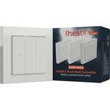 heat it Z-push Wall Controller RAL9003, Interrupteur Blanc/blanc brillant