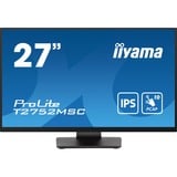 iiyama ProLite T2752MSC-B1 27" Moniteur tactile  Noir, Touch, HDMI, DisplayPort, USB, Audio