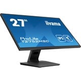 iiyama ProLite T2752MSC-B1 27" Moniteur tactile  Noir, Touch, HDMI, DisplayPort, USB, Audio