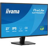 iiyama ProLite X2792QSU-B1 27" Moniteur  Noir, HDMI, DisplayPort, 2x USB-A, USB-B, 120 Hz