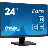 iiyama ProLite XU2493HSU-B7 24" Moniteur  Noir (Mat), 100 Hz, HDMI, DisplayPort, USB, Audio, Adaptive Sync