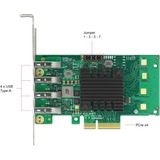 DeLOCK 89048 carte et adaptateur d'interfaces Interne USB 3.2 Gen 1 (3.1 Gen 1) PCIe, USB 3.2 Gen 1 (3.1 Gen 1), Profil bas, PCIe 2.0, 5 Gbit/s, 0 - 60 °C