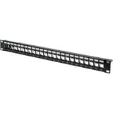 Digitus Panneau de brassage 19" 24 ports 1U modulaire Noir