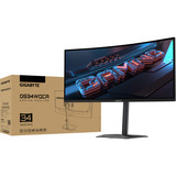 GIGABYTE S34WQCA 34" Moniteur UltraWide gaming incurvé  Noir, 120 Hz, HDMI, DisplayPort, Adaptive Sync