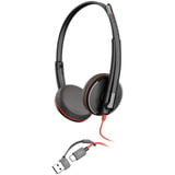 HP Poly Blackwire 3225 Stereo USB-C on-ear   Noir/Rouge