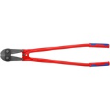 KNIPEX Coupe-boulons 71 72 910, Tenailles de cran Rouge/Bleu, Couteau en fonte, charnière vissée