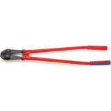 KNIPEX Coupe-boulons 71 72 910, Tenailles de cran Rouge/Bleu, Couteau en fonte, charnière vissée
