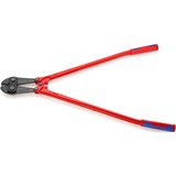 KNIPEX Coupe-boulons 71 72 910, Tenailles de cran Rouge/Bleu, Couteau en fonte, charnière vissée
