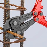 KNIPEX Coupe-boulons 71 72 910, Tenailles de cran Rouge/Bleu, Couteau en fonte, charnière vissée