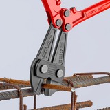 KNIPEX Coupe-boulons 71 72 910, Tenailles de cran Rouge/Bleu, Couteau en fonte, charnière vissée