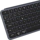Keychron B6 Pro-K1Z Ultra-Slim, clavier Gris, Layout BE, Mécanique des ciseaux, Bluetooth, 2.4GHz