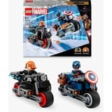 LEGO Marvel - Les motos de Black Widow et de Captain America, Jouets de construction 76260