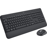 Logitech Signature MK650 Wireless, set de bureau Noir, Layout BE, 4000 dpi