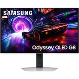 Samsung Odyssey OLED G8 G81SF 27" 4K Ultra HD Moniteur gaming Argent, 1x DisplayPort, 2x HDMI, 2x USB-A, 240 Hz