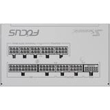 Seasonic FOCUS GX ATX3.0, 750W alimentation  Blanc, 1x 12VHPWR, 2x PCIe, gestion des câbles