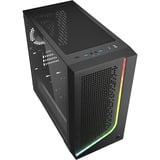 Sharkoon J1000 ARGB boîtier midi tower Noir | 3x USB-A | RGB | Verre Trempé