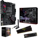 ALTERNATE Upgrade Kit ROG STRIX B550-F GAMING WI-FI II + Ryzen 7 5800X + 32 Go + 2 To SSD Noir, Carte mère, CPU, mémoire, SSD