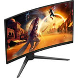 AOC C32G4Z 31.5" Moniteur gaming incurvé Noir/rouge, 1x DisplayPort, 1x HDMI, 260 Hz (OC)