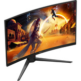 AOC C32G4Z 31.5" Moniteur gaming incurvé  Noir/Rouge, HDMI, DisplayPort, Audio, 260 Hz OC