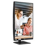 AOC Q27E4CV 27" Moniteur Noir, 1x DisplayPort, 1x HDMI, 1x USB-C, 4x USB-A, 1x RJ-45, 120 Hz