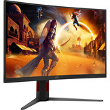 AOC  31.5" Moniteur gaming incurvé  Noir/Rouge