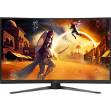 AOC  31.5" Moniteur gaming incurvé  Noir/Rouge