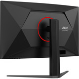 AOC  31.5" Moniteur gaming incurvé  Noir/Rouge