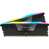 Corsair 64 Go DDR5-5200 Kit, Mémoire vive Noir, CMH64GX5M2B5200Z40K, Vengeance RGB, XMP 3.0, EXPO