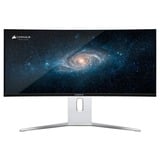 Corsair XENEON 34WQHD240-C QD-OLED 34" Moniteur UltraWide gaming incurvé  Blanc, 2x HDMI, DisplayPort, 4x USB-A, 2x USB-C, 240 Hz