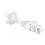 DeLOCK Porte-câble avec clip de verrouillage, Guide-câble Transparent, 10 pièces