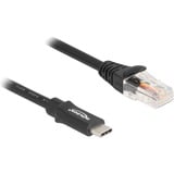 DeLOCK USB-C 2.0 > série RS-232 RJ-45, Adaptateur Noir, 1,8 mètre