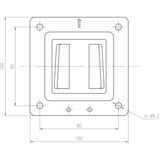 Digitus Support mural universel pour moniteurs Noir