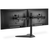 Digitus Support universel pour deux moniteurs, Pied de support Noir (Mat)